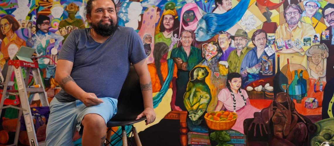 Renacho Melgar. Mural en el Café Luz Negra.